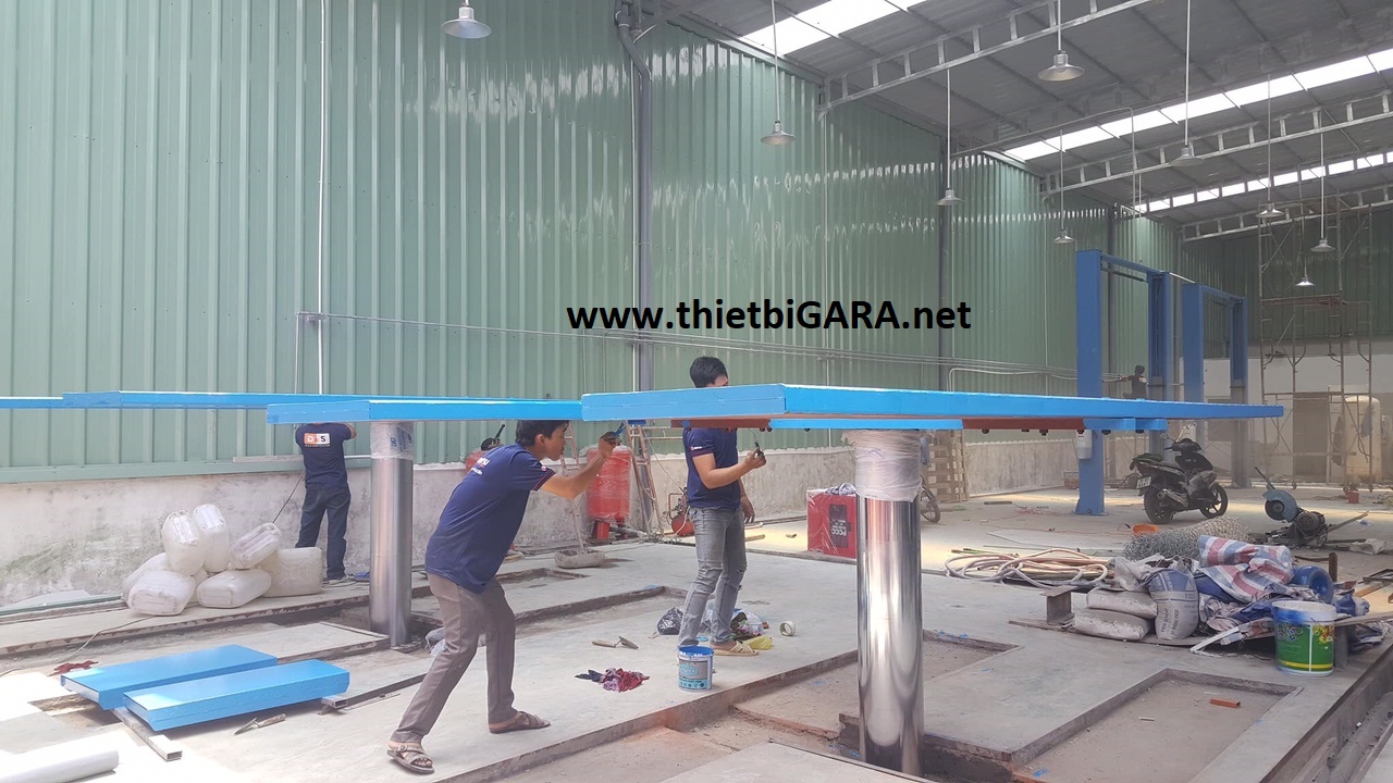 Cầu nâng 1 trụ ấn độ rửa xe