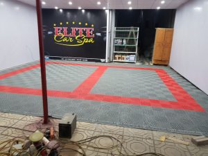 Sàn Nhựa Hút Nước Cho Tiệm Rửa Xe Ô Tô