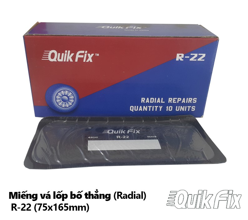 Miếng Vá Lốp Ô Tô Bố Thẳng R22 75x165mm Tech Quikfix Usa