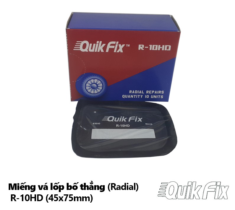 Miếng Vá Lốp Ô Tô Bố Thẳng R-10HD 45x75mm Tech Quikfix Usa