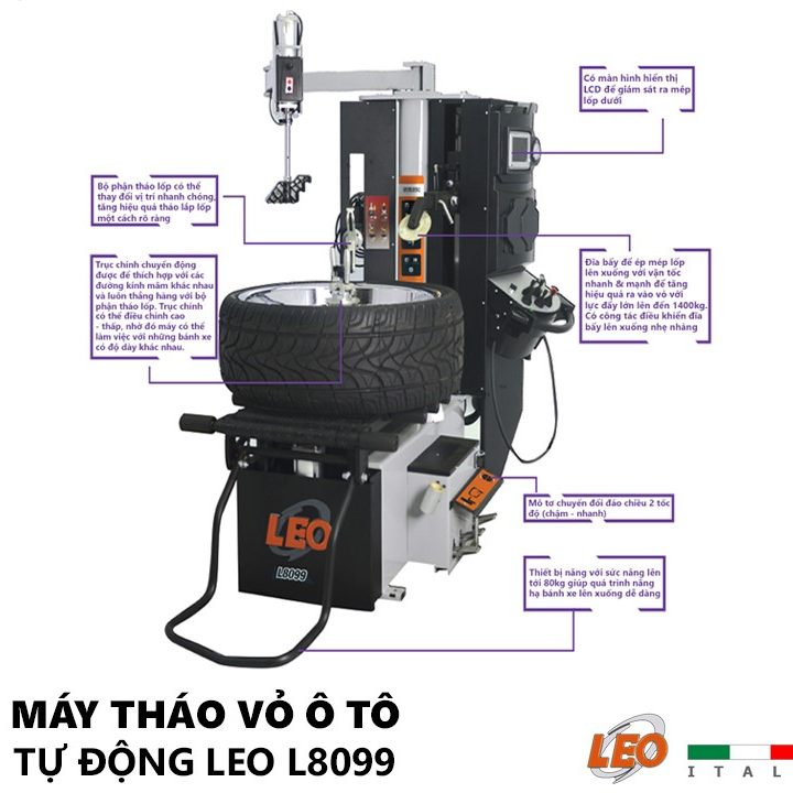 Máy tháo vỏ lốp xe LEO L899