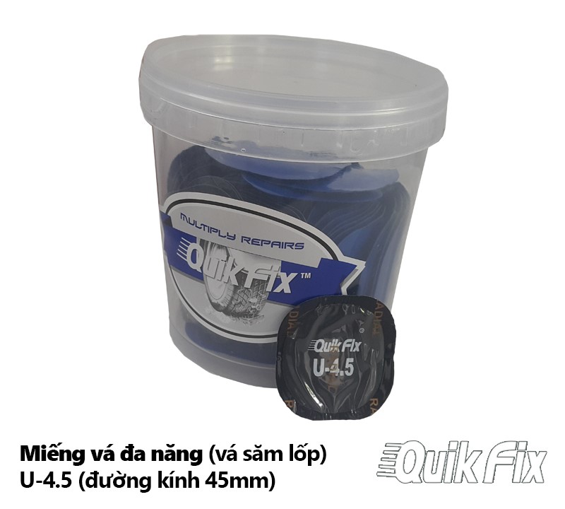 Miếng Vá Săm Lốp Ô Tô U4.5 45mm Tech Quikfix Usa