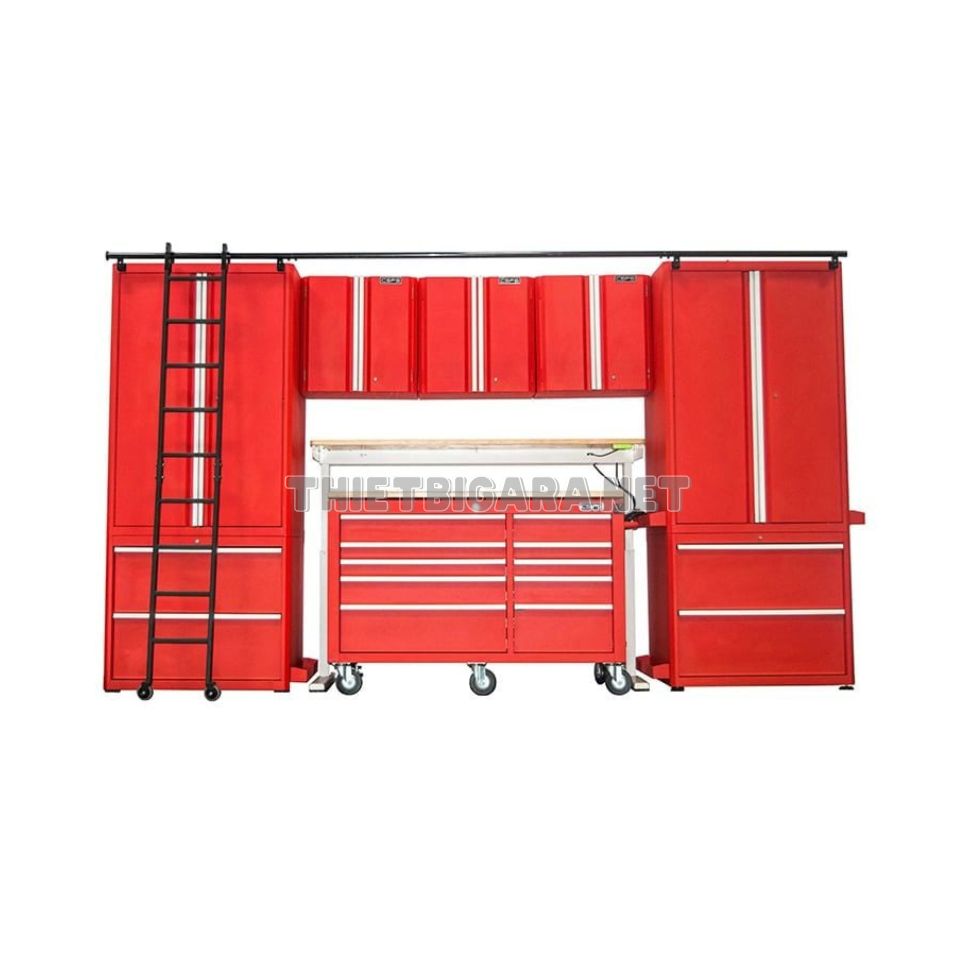 Bộ 10 Tủ Đựng Dụng Cụ CSPS 366cm Màu Đỏ