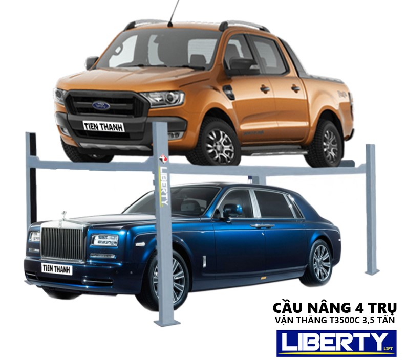 Cầu nâng 4 trụ vận thăng T3500C