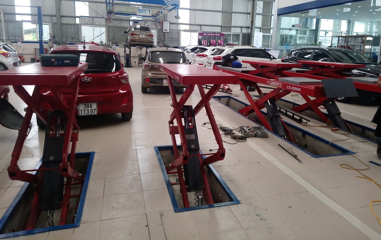 Cầu nâng cắt kéo 2 tầng Lt-3500e