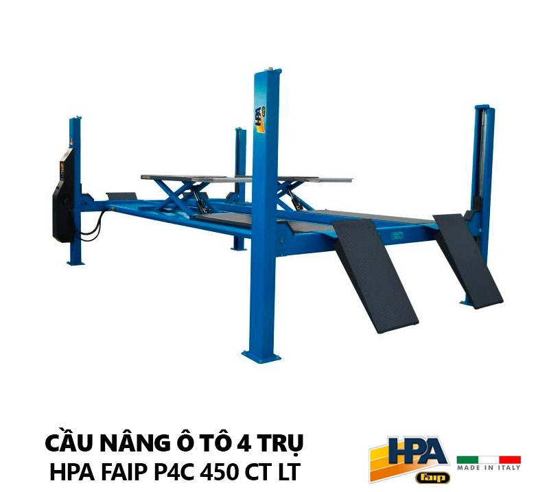 Cầu Nâng Ô Tô 4 Trụ HPA Faip P4C 450 CT LT Italy