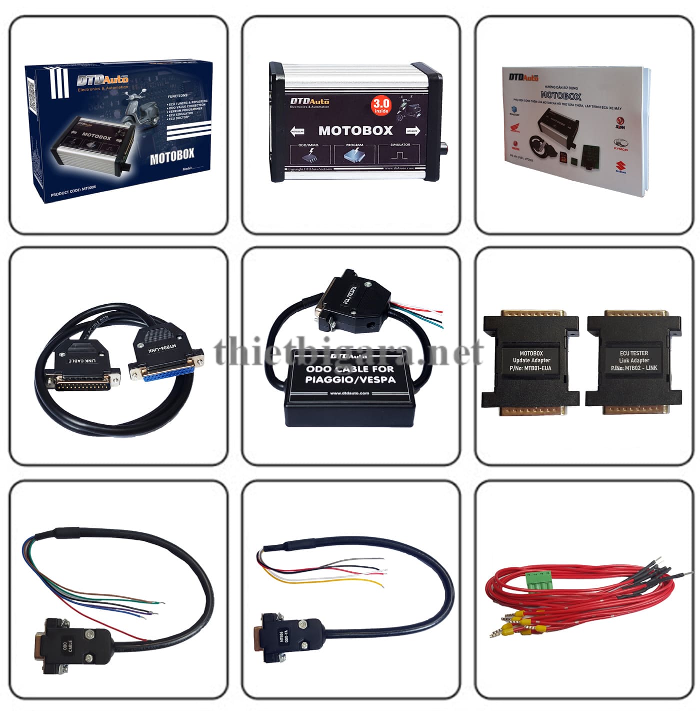 MOTOBOX Phụ kiện kèm với thiết bị motobox