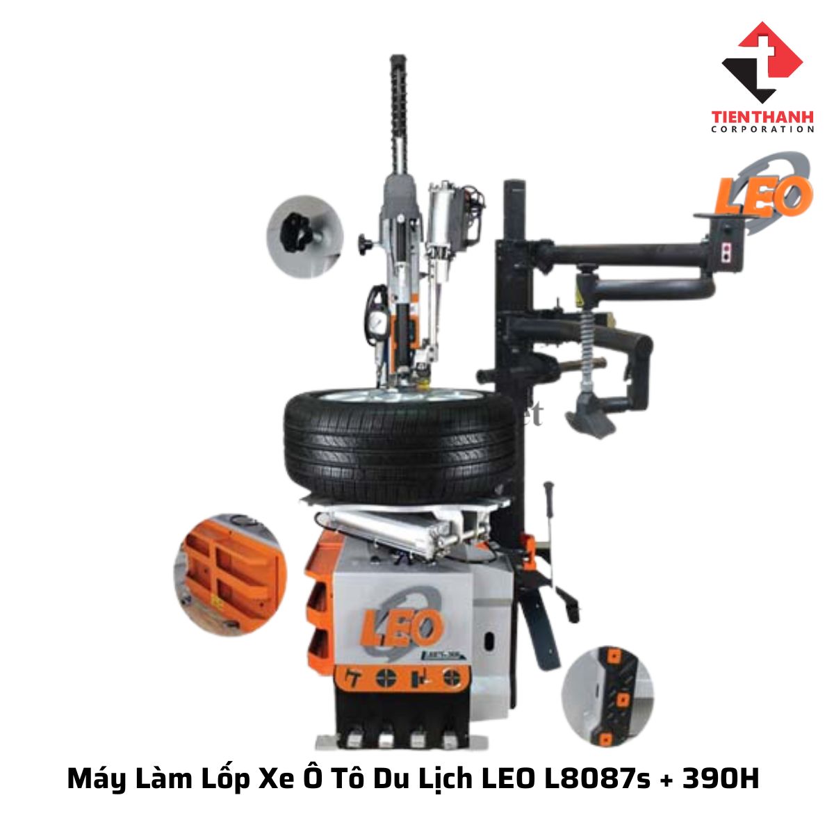 Máy Làm Lốp Xe Ô Tô Du Lịch Móc Tự Động Leo L8087s + 390H Italy