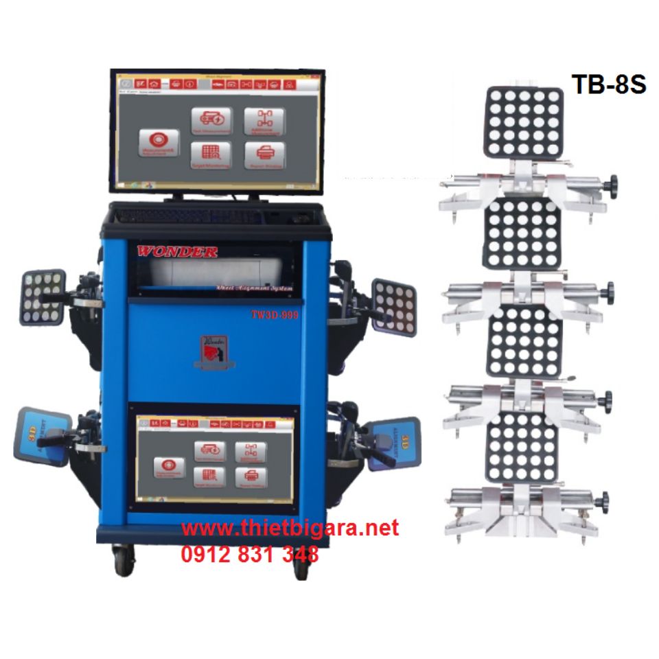 Máy Cân Chỉnh Thước Lái Xe Tải 3D Wonder TB-8S