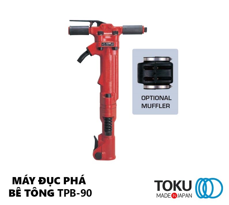 Máy Đục Bê Tông Khí Nén Toku TPB-90 Nhật Bản