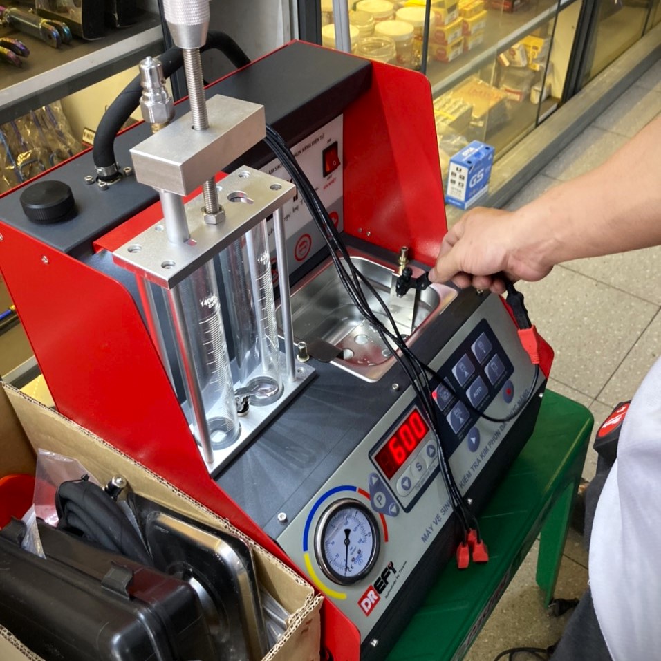 Máy kiểm tra và vệ sinh kim phun xăng DRFI Đài Loan Máy kiểm tra và vệ sinh kim phun xăng DRFI Đài Loan