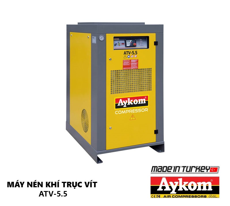 Máy Nén Khí Trục Vít Aykom ATV-5,5 Thổ Nhĩ Kỳ