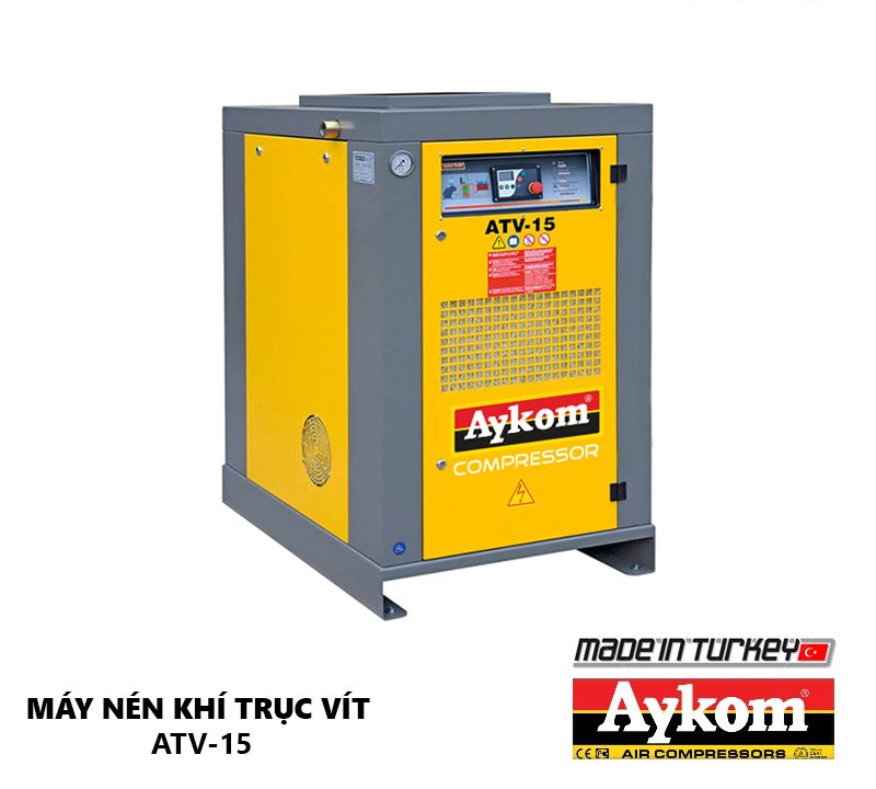 Máy Nén Khí Trục Vít Bằng Hơi Aykom ATV-15 Turkey