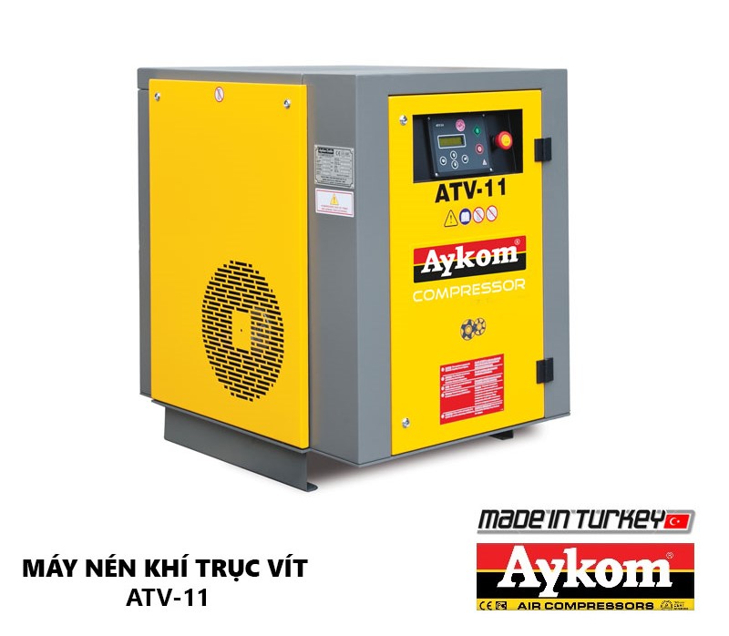 Máy Nén Khí Trục Vít Dùng Hơi Aykom ATV-11