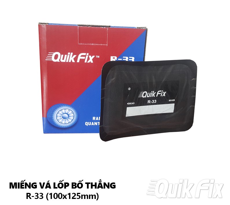 Miếng Vá Lốp Ô Tô Bố Thẳng R33 100x125mm Tech Quikfix Usa