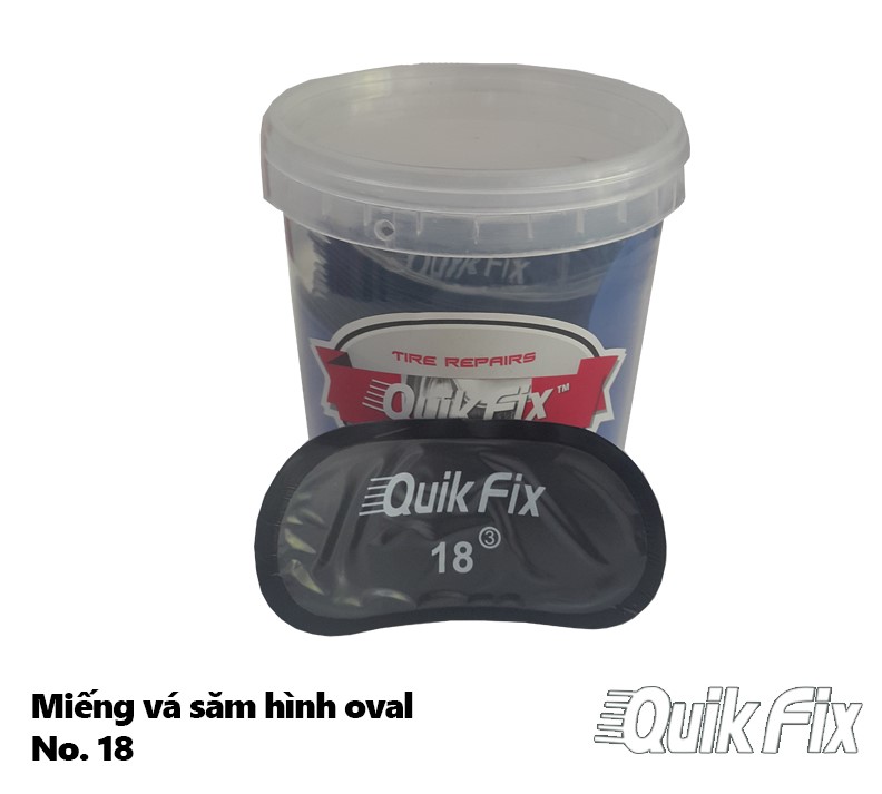 Miếng Vá Săm Lốp No18 Hình Oval 100x50mm Usa