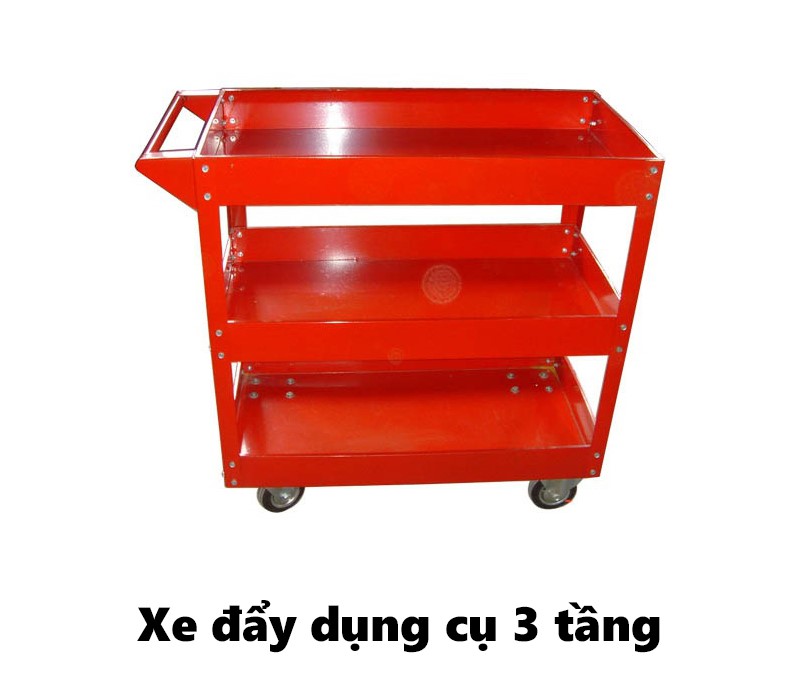 Xe đẩy đựng dụng cụ 3 ngăn
