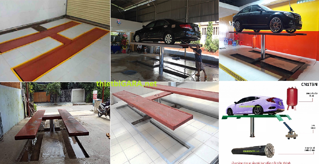 Cầu nâng rữa xe ô tô 1 trụ