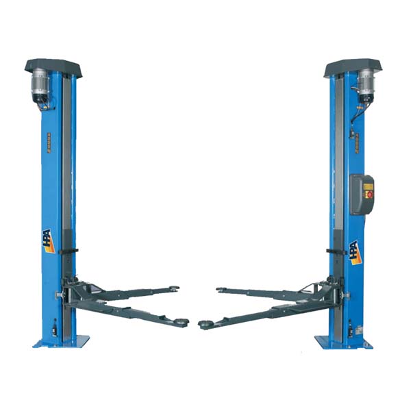 cầu nâng ô tô 2 trụ giằng dưới hpa