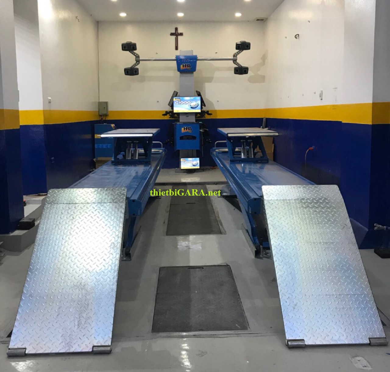 cầu nâng cân chỉnh độ chụm