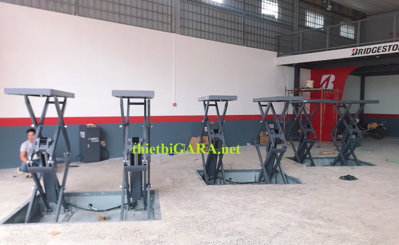 cầu nâng ô tô cắt kéo âm nền liberty lt-3500e