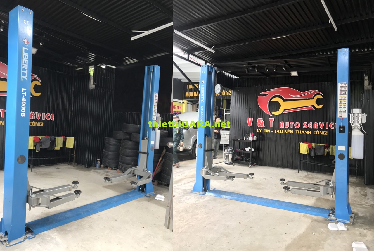 Cầu nâng 2 trụ Đà Nẵng