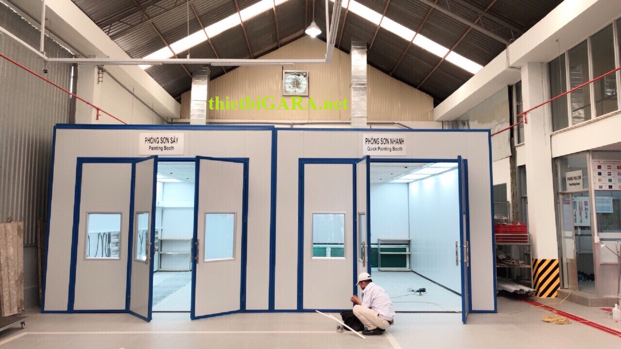 Phòng sơn nhanh vách cứng