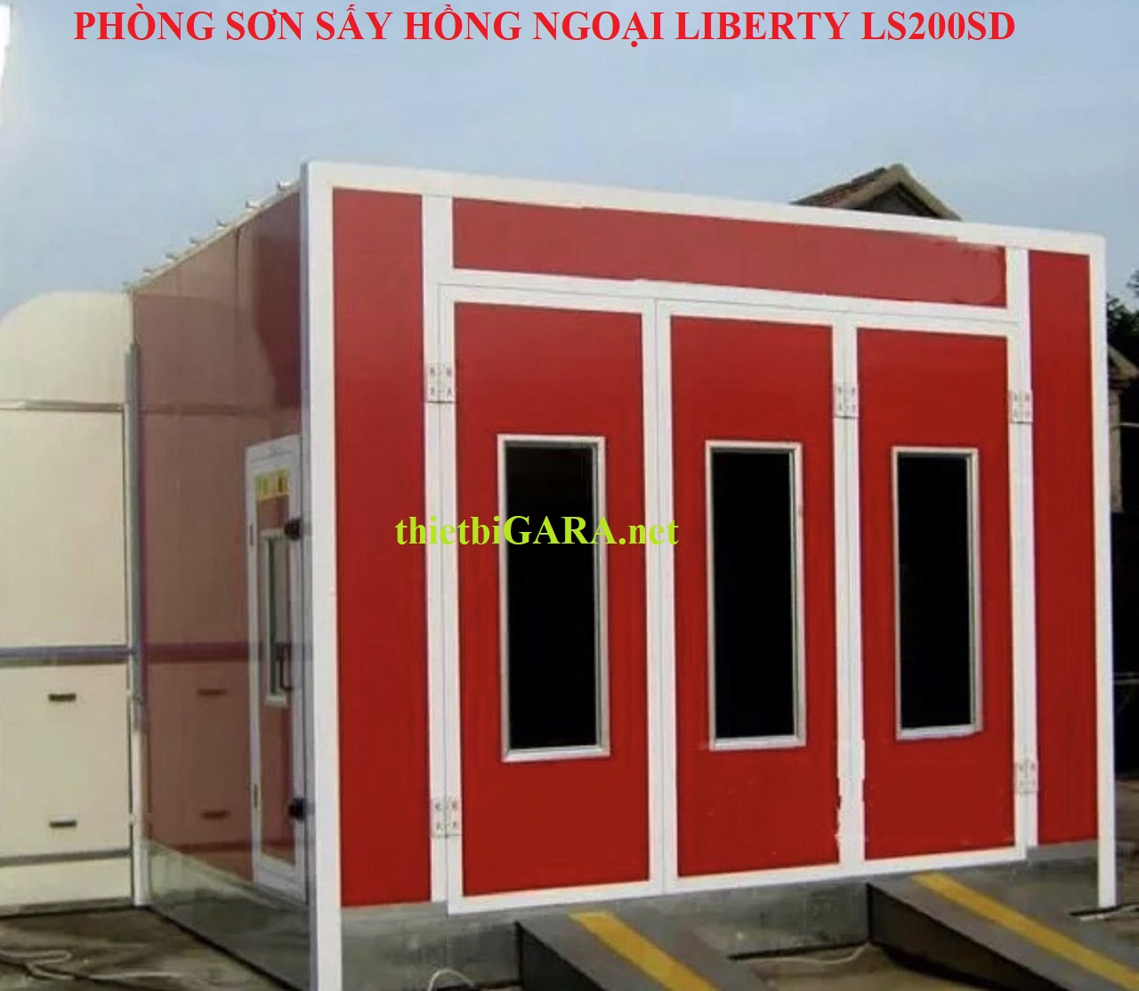 Phòng sơn sấy hồng ngoại có đế LS200SD