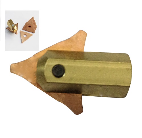 Lá Đồng Tam Giác Cho Máy Hàn Rút Tôn