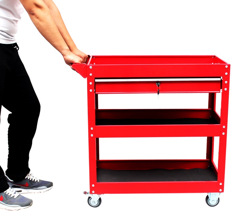 Xe Đẩy Dụng Cụ 3 Ngăn Kéo Có Học Khóa