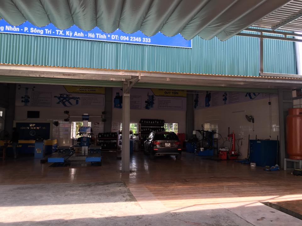 Lắp đặt trung tâm dịch vụ lốp xe - công ty Tiến Thành
