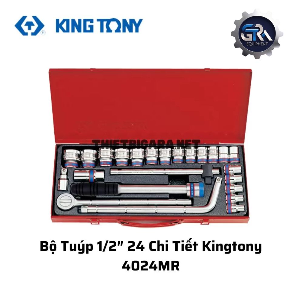 Bộ Tuýp 1/2" 24 Chi Tiết Kingtony 4024MR