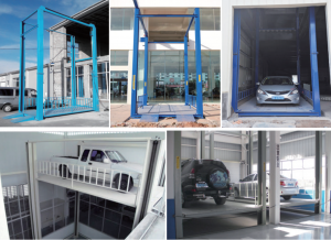 Thang nâng ô tô lên tầng