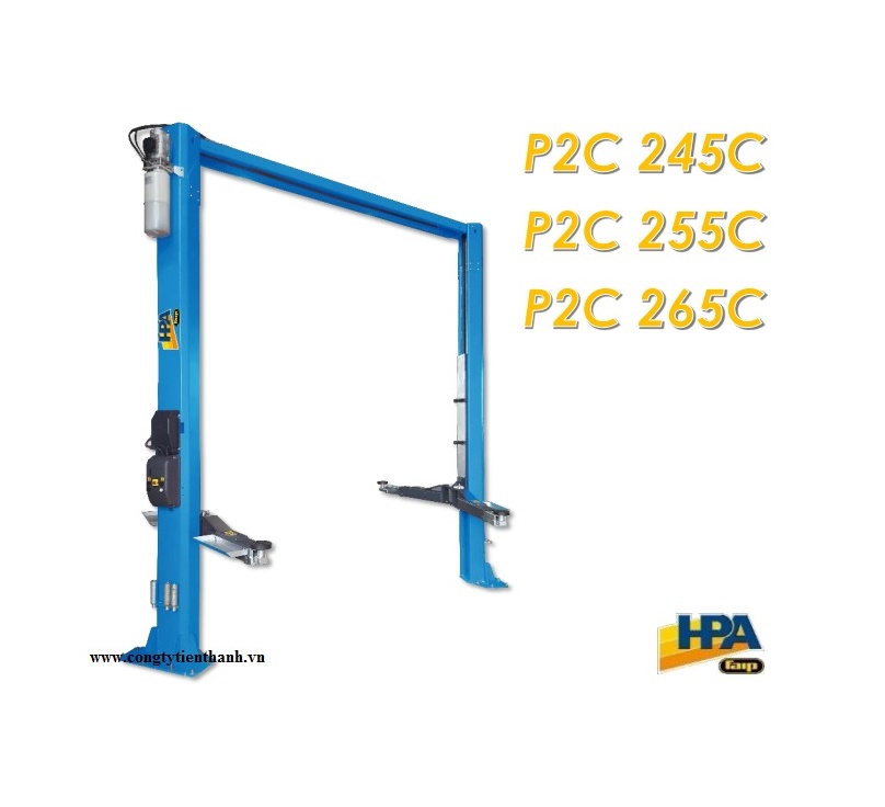 Cầu Nâng Ô Tô 2 Trụ Giằng Trên 4,5 Tấn HPA Italy P2C 245C