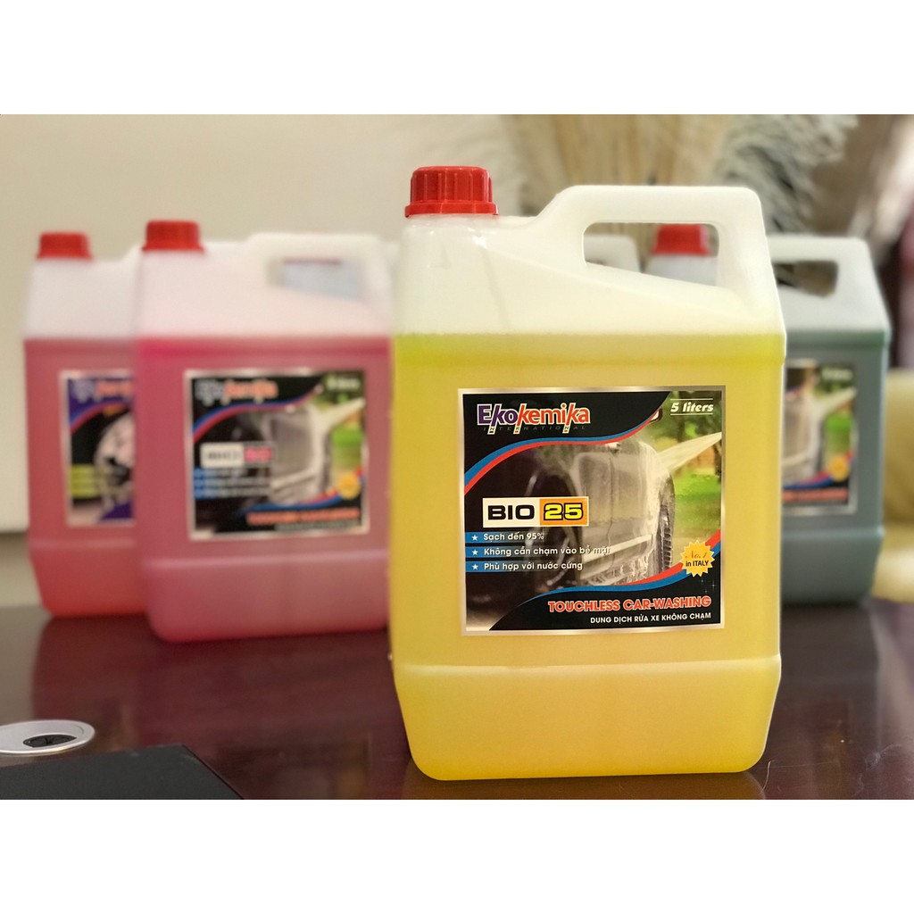 Dung Dịch Rửa Xe Không Chạm Bio 25 Can 5 Lít