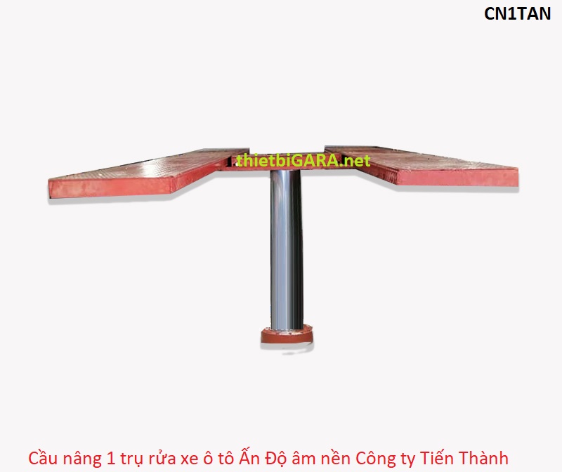 Cầu Nâng 1 Trụ Rửa Xe Ấn Độ Loại Âm Nền