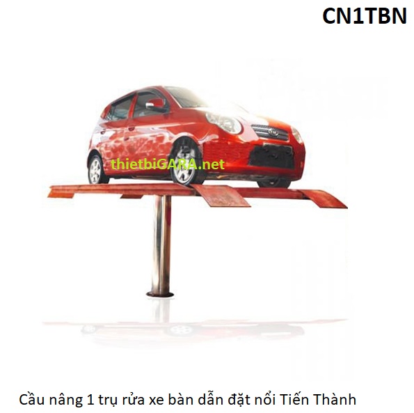 Cầu Nâng 1 Trụ Rửa Xe Ấn Độ Bàn Nổi