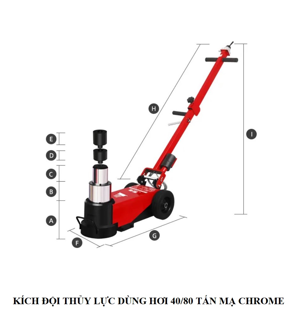 Kích Đội Xe Đẩy 40/80 Tấn Tech-Tools
