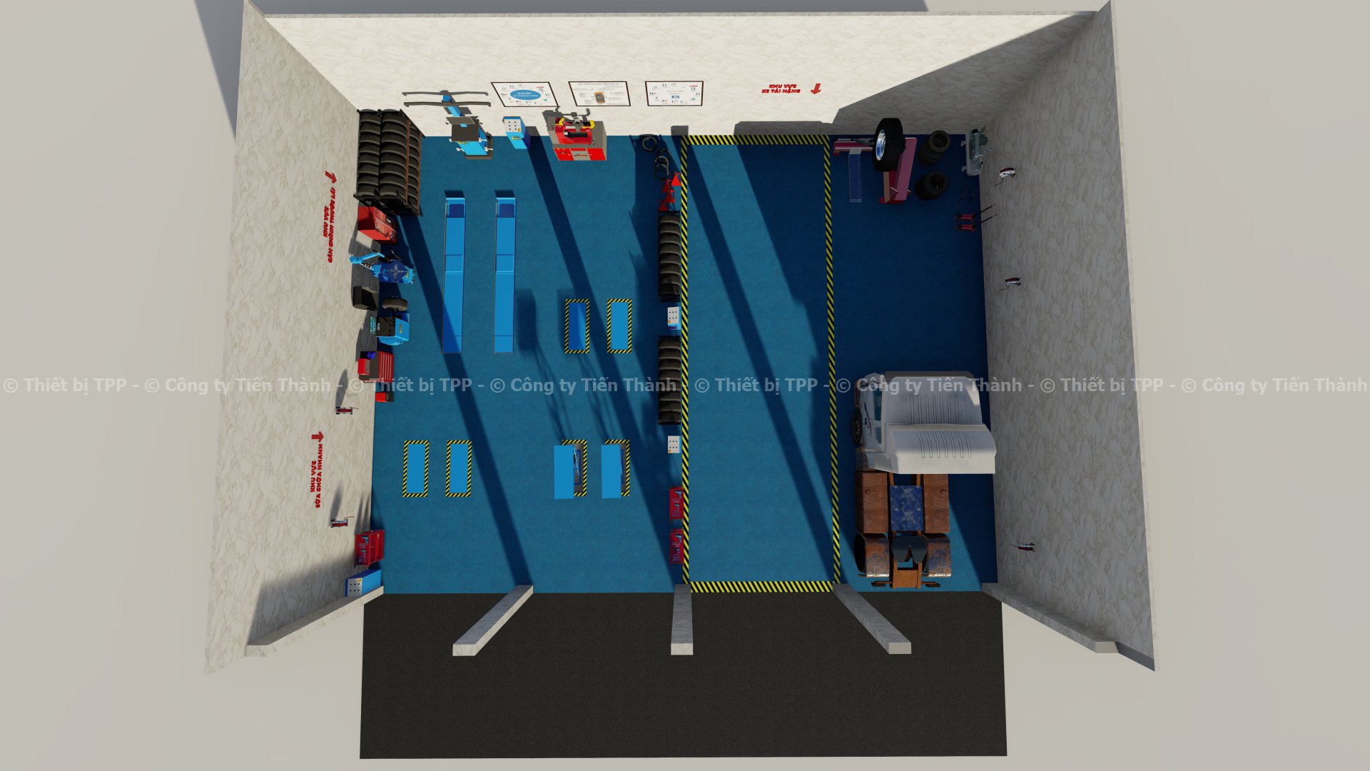 Trung tâm chăm sóc nhìn từ phí trên xuống