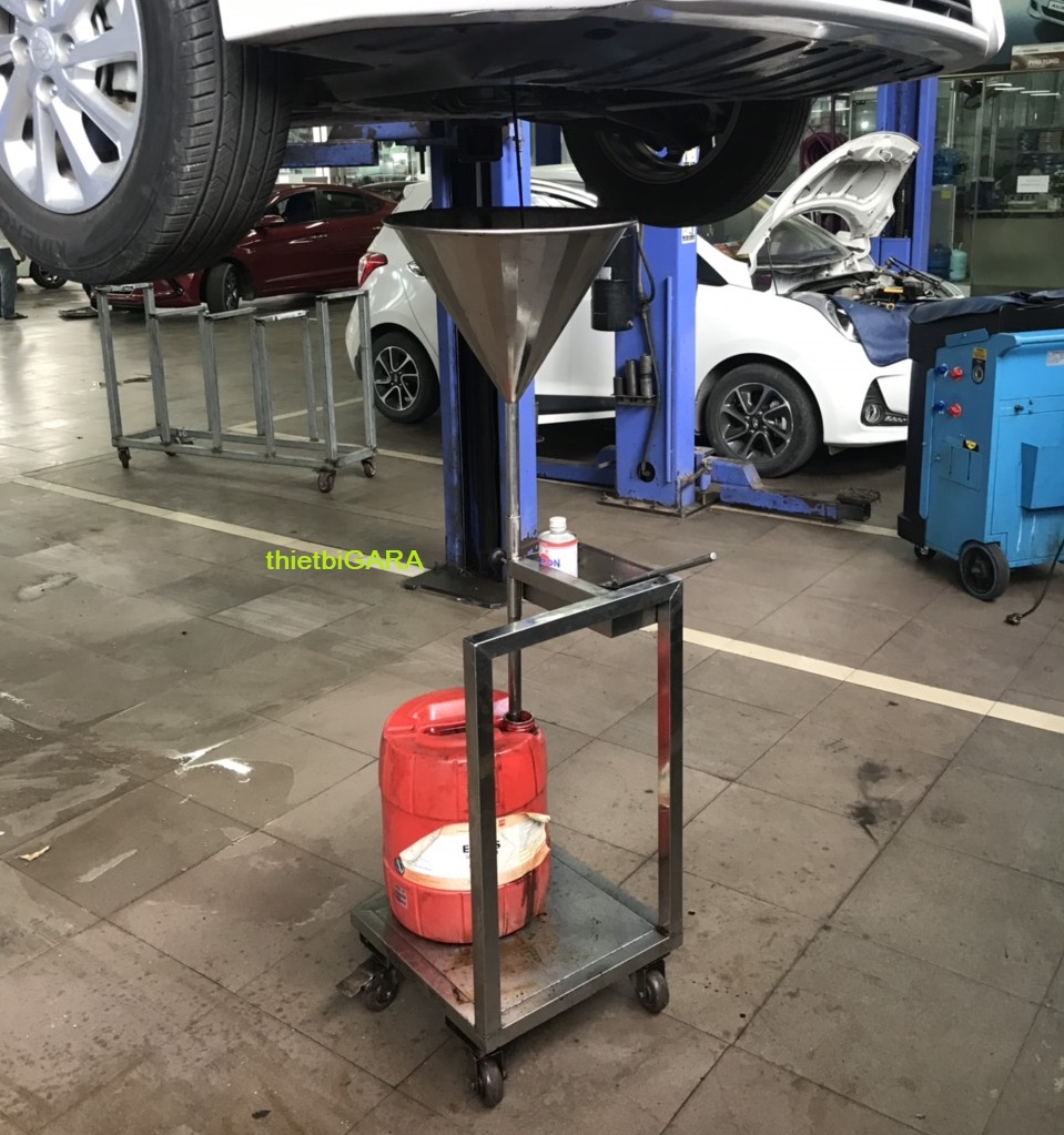 Bình hứng dầu thải bằng inox
