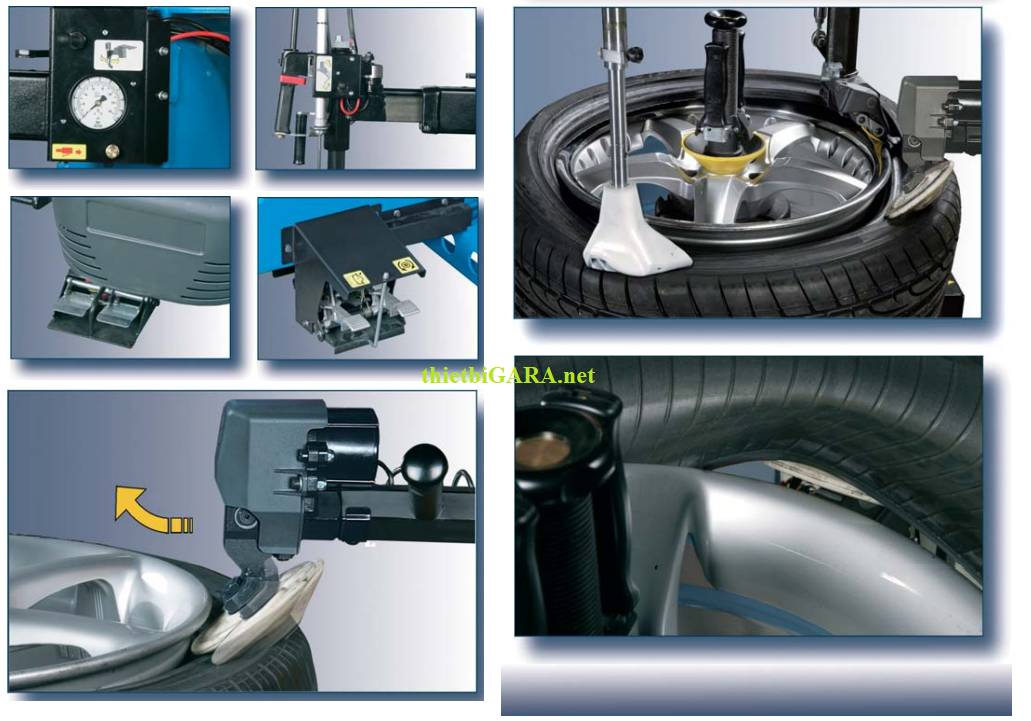 Máy tháo lốp du lịch không lơ via Italy