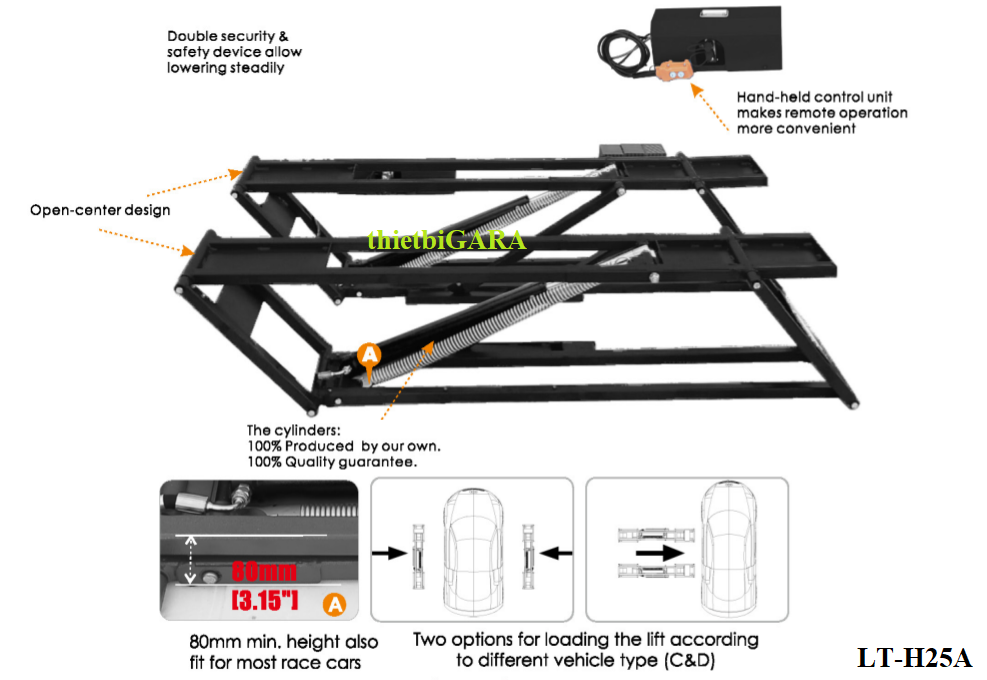 Cầu nâng cắt kéo di động