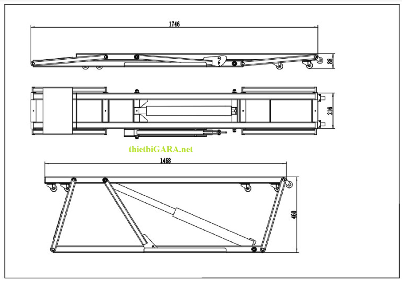 Cầu nâng ô tô cho sửa chữa lưu động