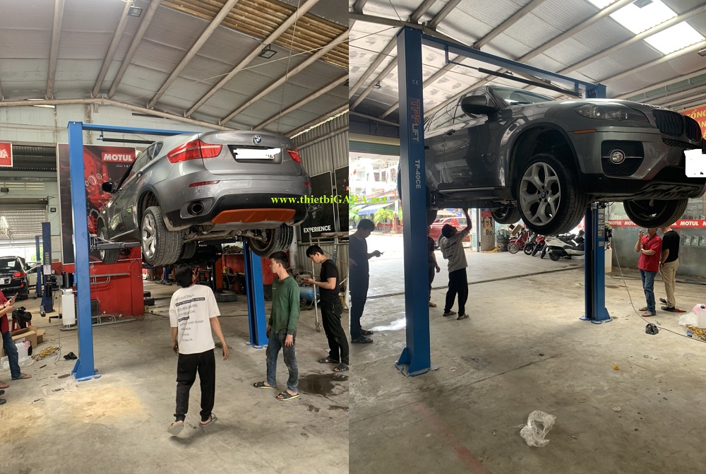 Cầu Nâng Ô Tô Giằng Trên Lock 2 Bên TPP