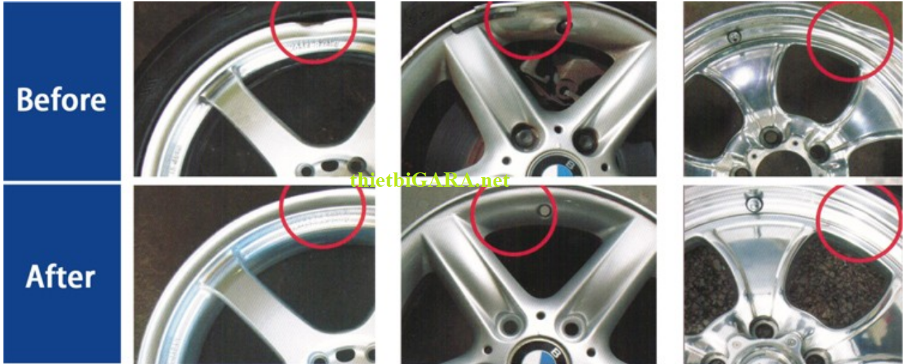 Sửa lại vành mâm bị móp