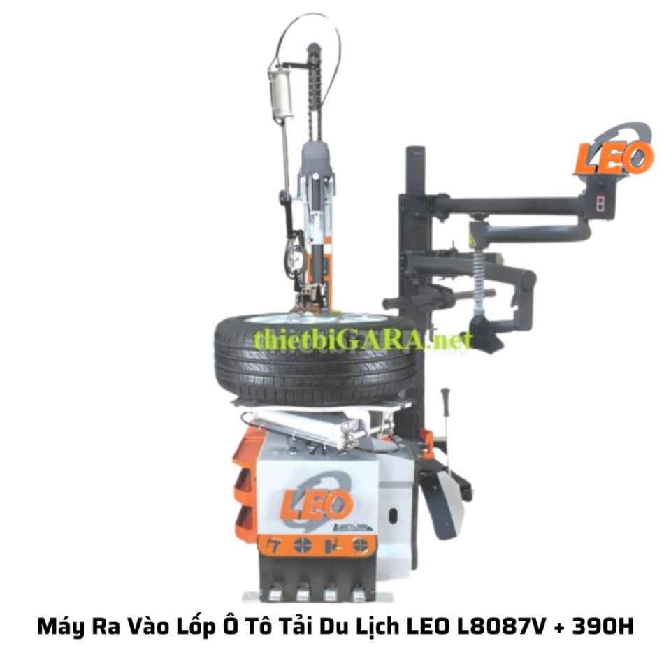 Máy Ra Vào Lốp Ô Tô Tải Du Lịch Tự Động LEO L8087V + 390H