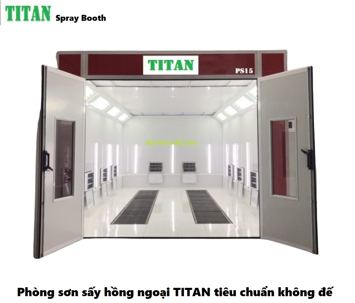 Phòng Sơn Ô Tô Sấy Hồng Ngoại Không Đế Titan TT-PS15
