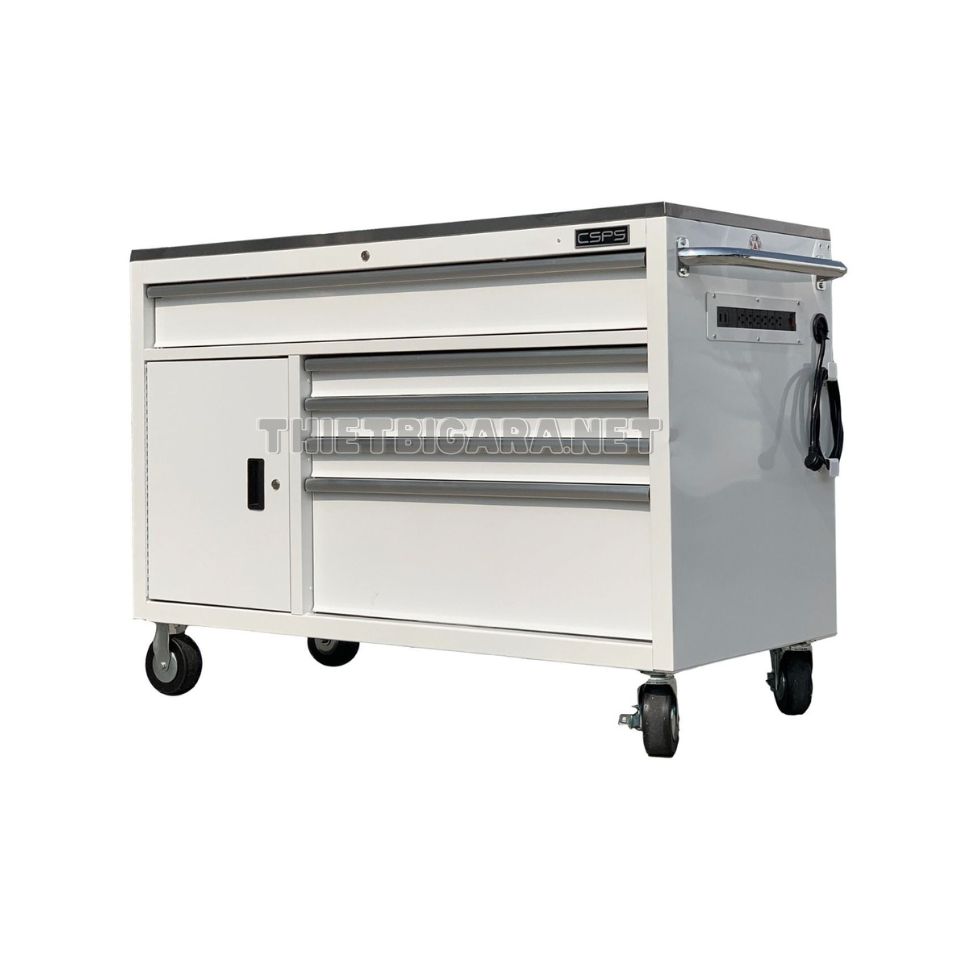 Tủ Dụng Cụ CSPS 132cm – 05 Hộc Kéo Màu Trắng