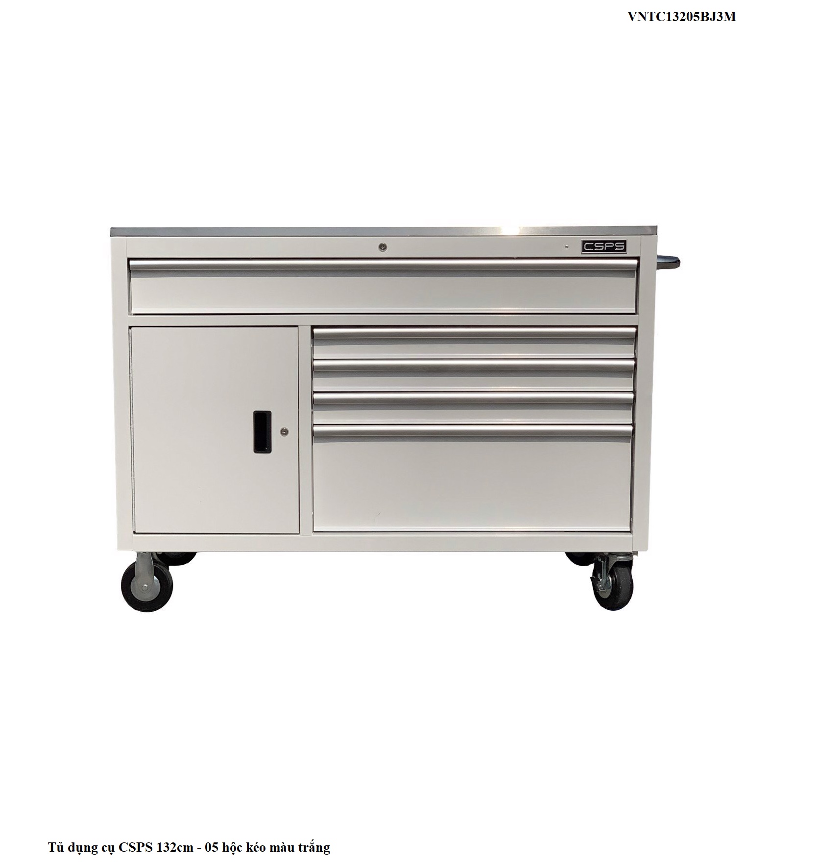 Tủ dụng cụ CSPS 132cm - 05 hộc kéo màu trắng 2