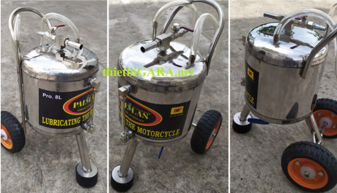 Bình hút nhớt thải xe máy